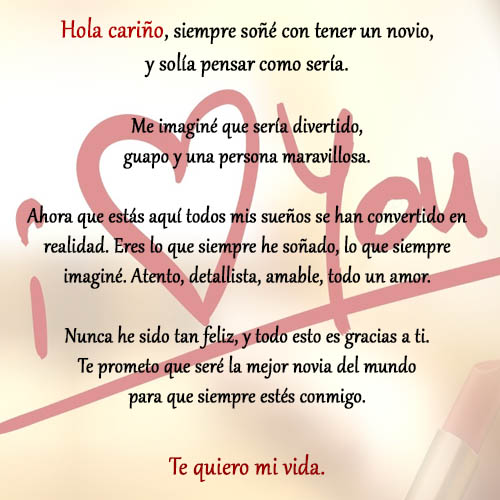 Imagen De Carta Para Tu Primer Novio