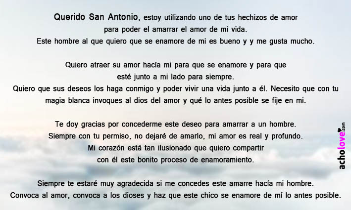 Oración De San Antonio Para Amarrar A Un Hombre