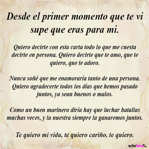 El Primer Momento Que Te Vi Amor